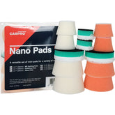 CARPRO Nano Pads Kit con tamponi da 25-50mm, set di mini-tamponi versatili per la lucidatura di aree difficili da raggiungere, inclusi tamponi di taglio, lucidatura e lucidatura finale.