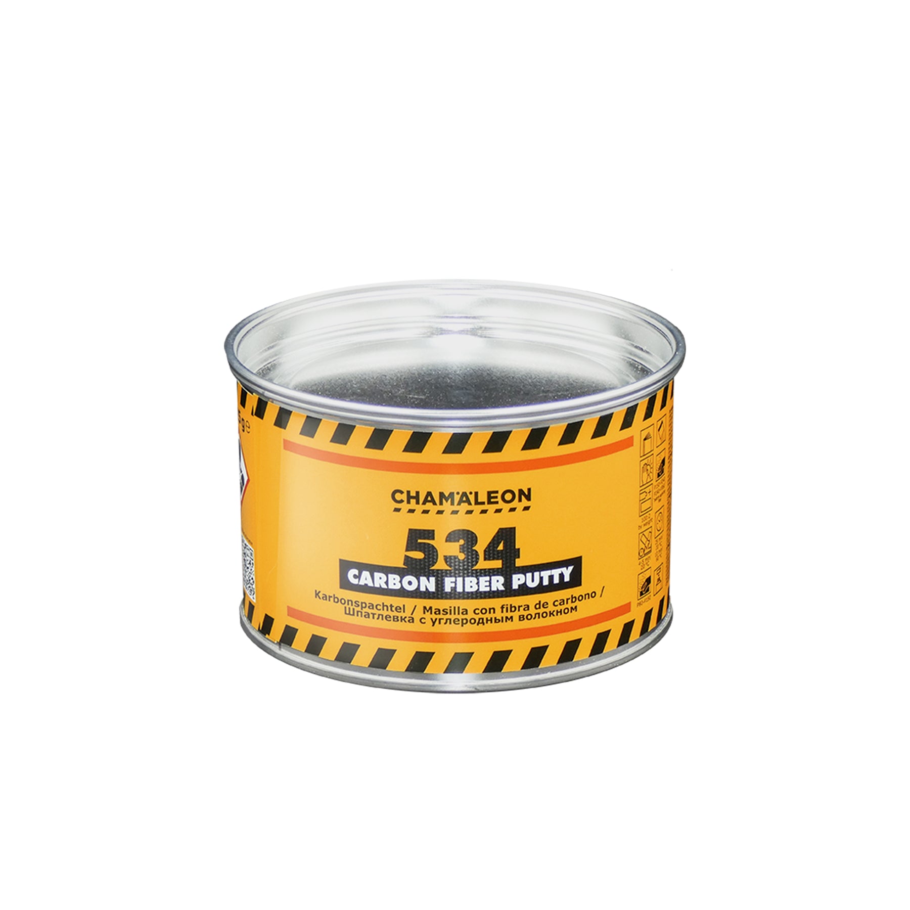 Chamaleon Carbon Fiber Putty, stucco in fibra di carbonio per riparazioni leggere e resistenti su superfici metalliche e plastiche.