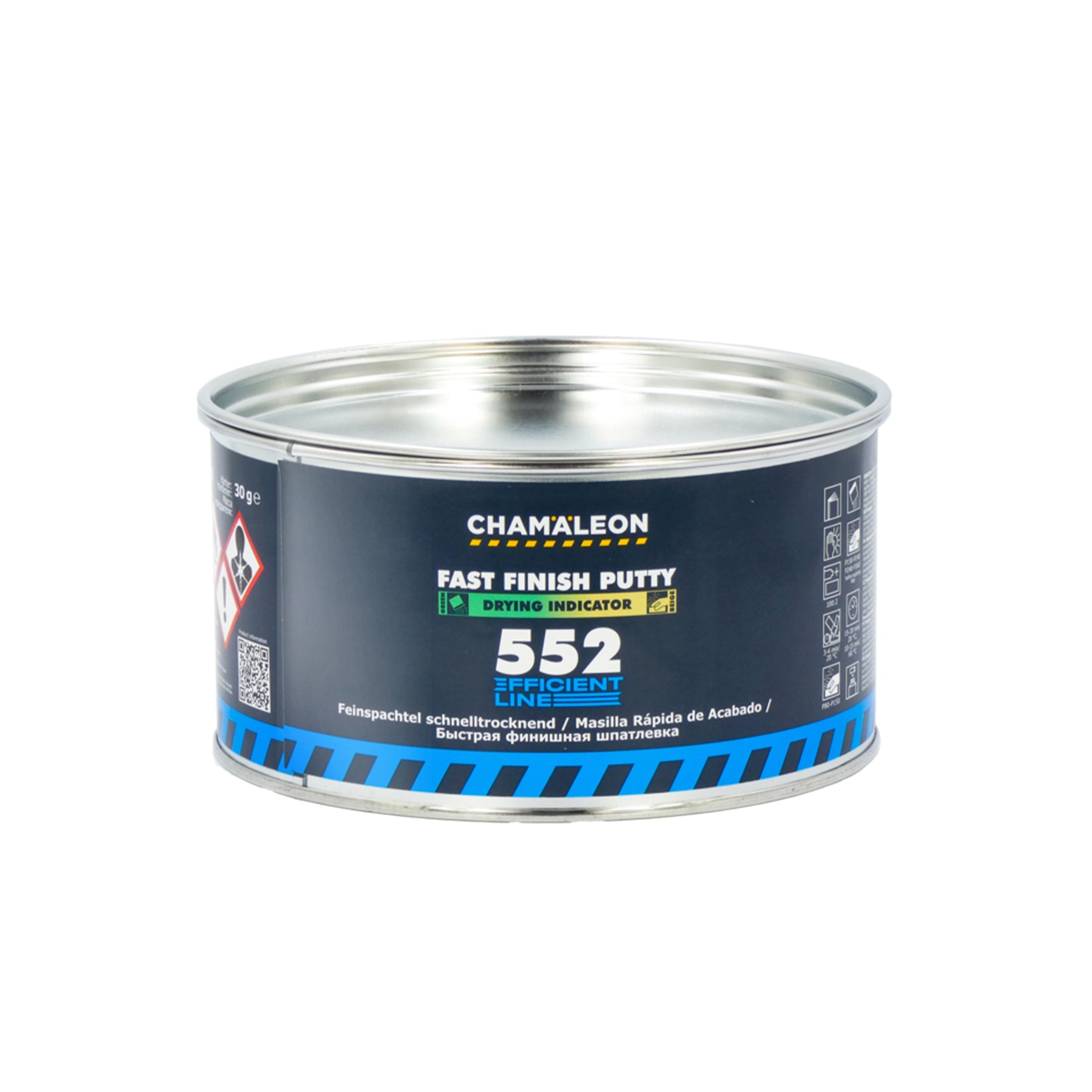 Chamaleon Fast Finish Putty, stucco a rapida essiccazione per finitura liscia su superfici metalliche e plastiche.