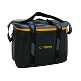 Borsa CARPRO CQFR nera con zip gialla e maniglie nere, ideale per la manutenzione completa del veicolo.