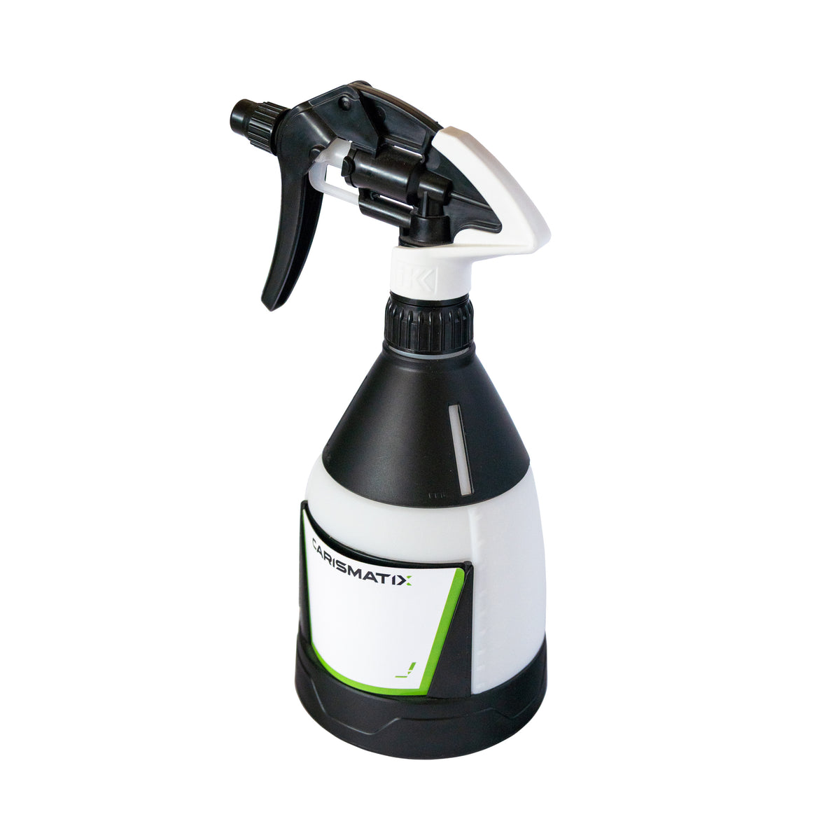 Nebulizzatore IK con targetta CARISMATIX applicata per identificazione rapida e personalizzazione professionale