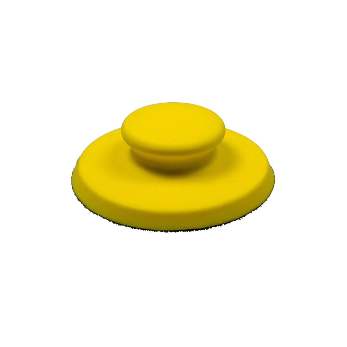  Applicatore ergonomico giallo per tampone e clay pad, ideale per una decontaminazione precisa della carrozzeria.