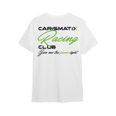 Retro T-shirt CARISMATIX RACING CLUB con grafica sportiva e scritta “Give me the green light” in stile motorsport