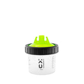Tazza CARISMATIX Paint Spray Cup da 200ml con coperchio verde e scala graduata per miscelazione vernici