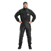 Tuta CARISMATIX Spray Overall Carbon antistatica nera con cappuccio integrato per verniciatura professionale