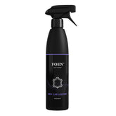 Bottiglia di FOEN New Car Leather Profumo Spray, deodorante auto con fragranza di pelle nuova, ideale per rinfrescare e profumare l'interno del veicolo.