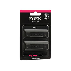 Ricarica FOEN Wood Stick Squeeze Dolce, profumo in legno per auto con fragranza avvolgente, ideale per Detailers, durata 8 settimane