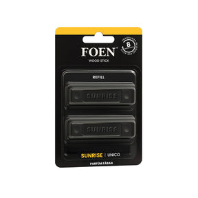 Ricarica FOEN Wood Stick Sunrise, profumo in legno per auto con fragranza avvolgente, ideale per Detailers, durata 8 settimane