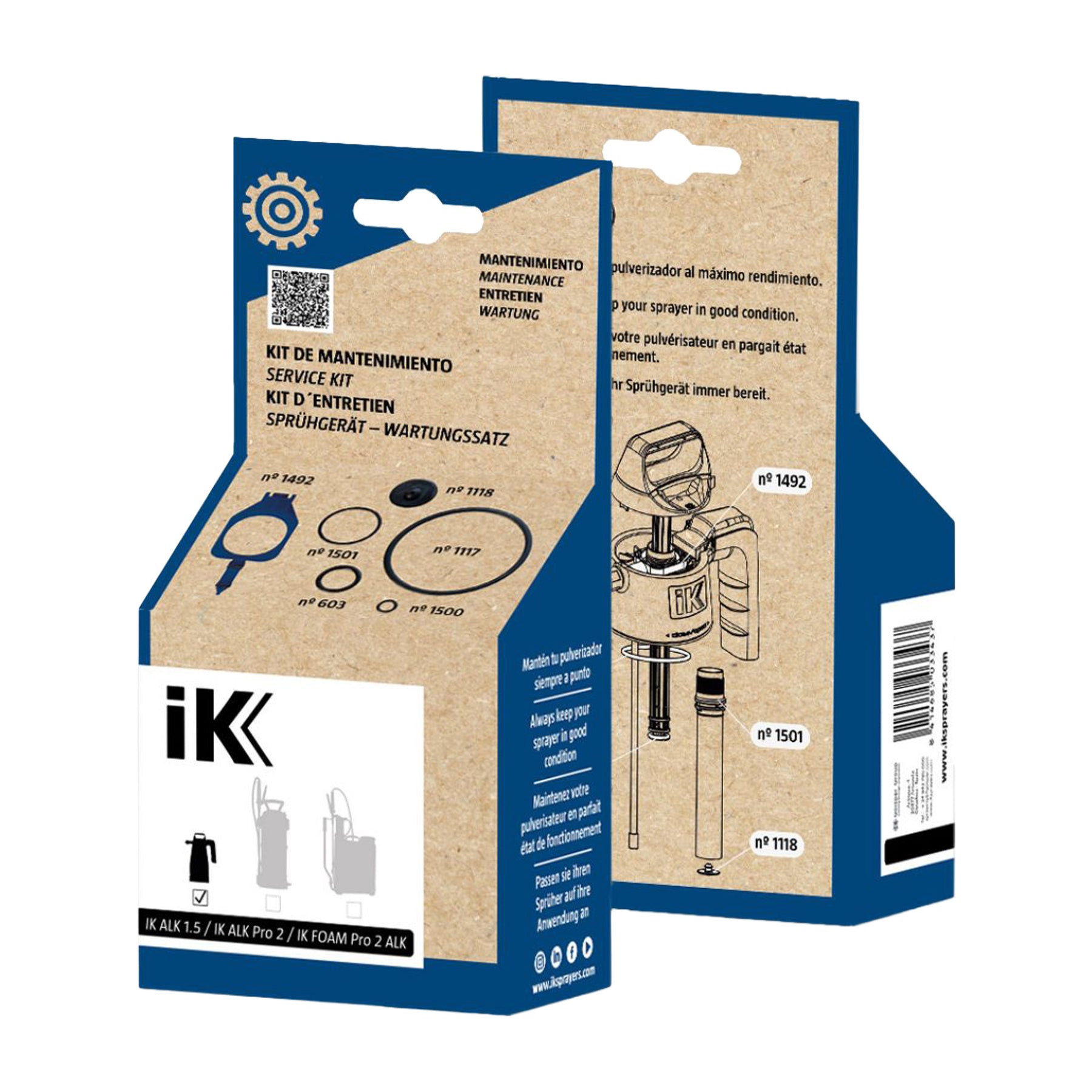 IK Sprayers Kit Manutenzione IK Alk 1,5 Alk Pro 2 Foam Pro 2 Alk