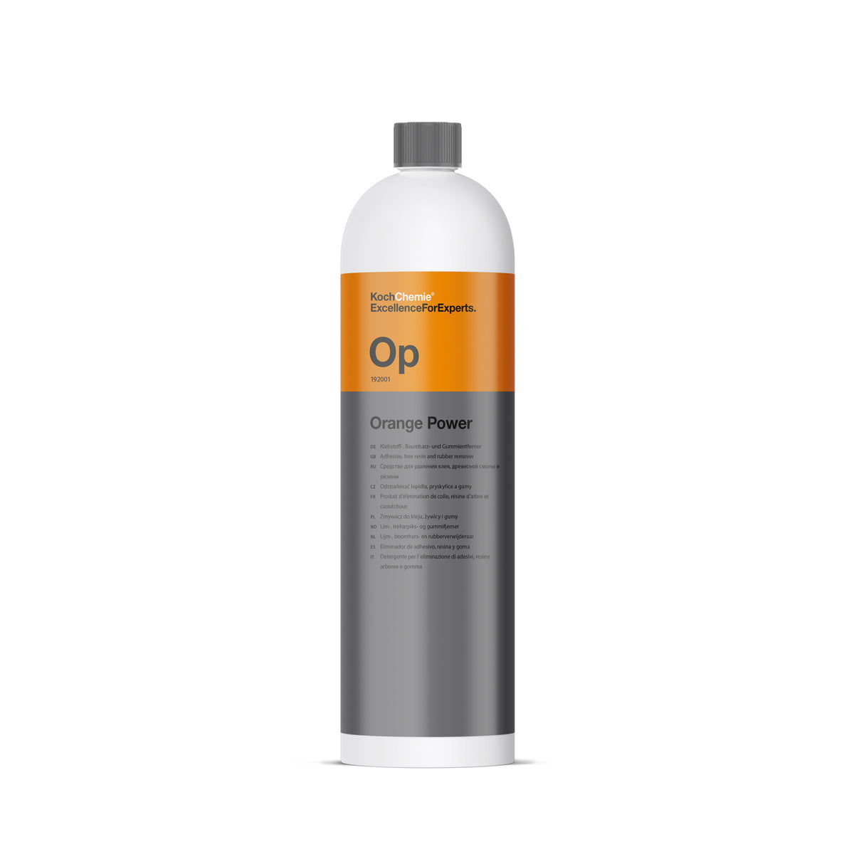 flacone Koch-Chemie Orange Power solvente agrumato per rimozione di adesivi, catrame e resina su superfici esterne auto