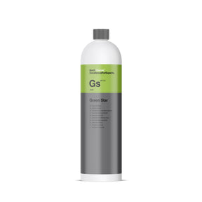 Detergente Koch-Chemie Green Star 1L per pulizia alcalina multisuperficie, ideale per rimozione di sporco ostinato e grassi.