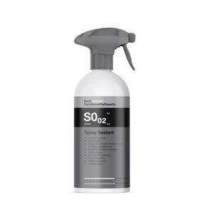 Flacone Koch Chemie S0.02 Spray Sealant da 500 ml con etichetta nera e grigia per protezione e brillantezza auto