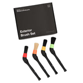 Koch Chemie Exterior Brush Set – set di 4 pennelli colorati per pulizia esterni auto con setole specifiche e angolo svitabile