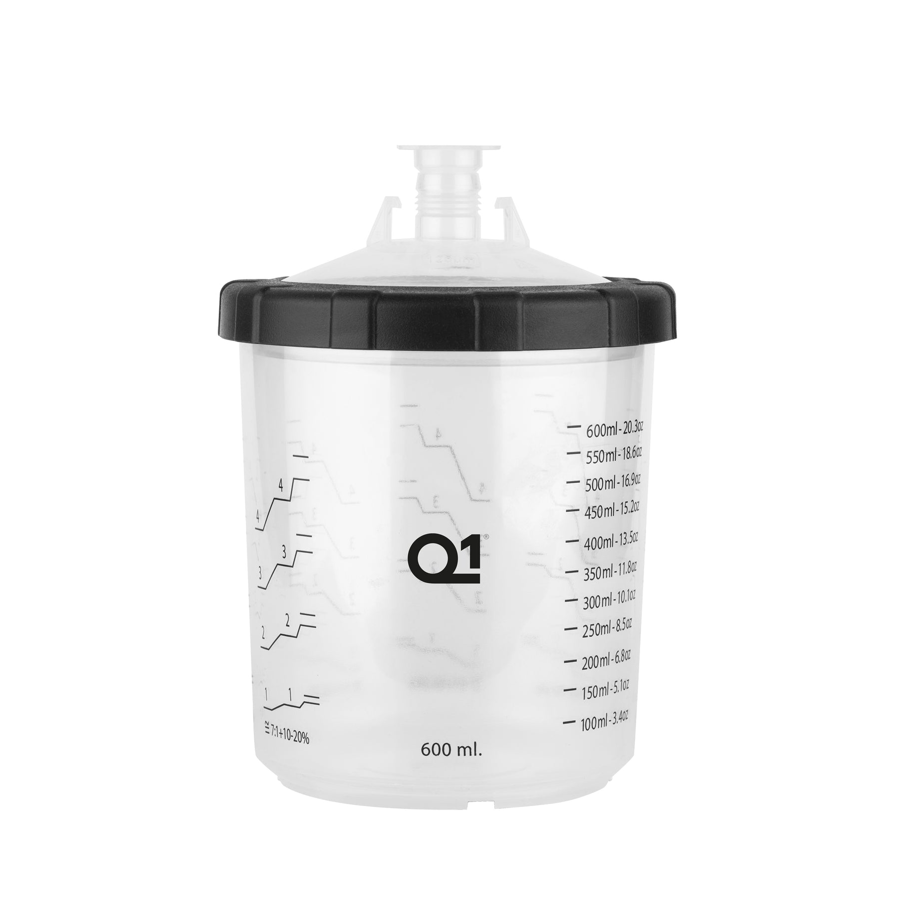 Q1 PCS Paint Cup System 600ml - Contenitore graduato per verniciatura