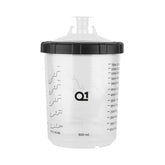 Q1 PCS Paint Cup System 800ml - Contenitore graduato per verniciatura