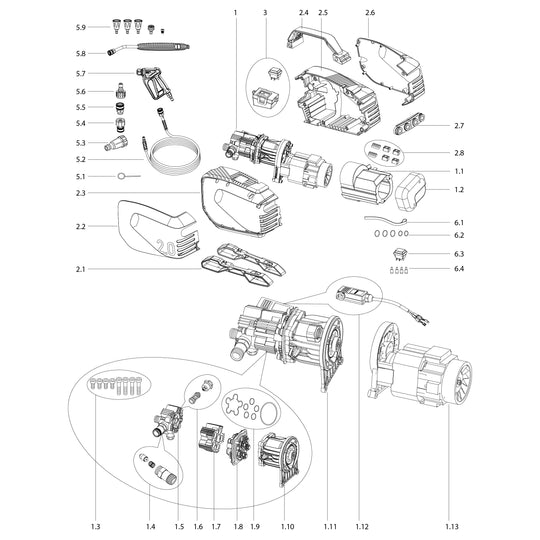ACTIVE Idropulitrice 2.0 - Ricambi