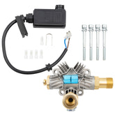 Kit parte frontale pompa ACTIVE per idropulitrice 2.0 con micro switch, raccordi in ottone, viti e connettori per alta pressione