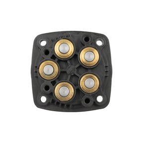 Vista superiore del supporto pistone ACTIVE per idropulitrice 2.3 con sedi in ottone