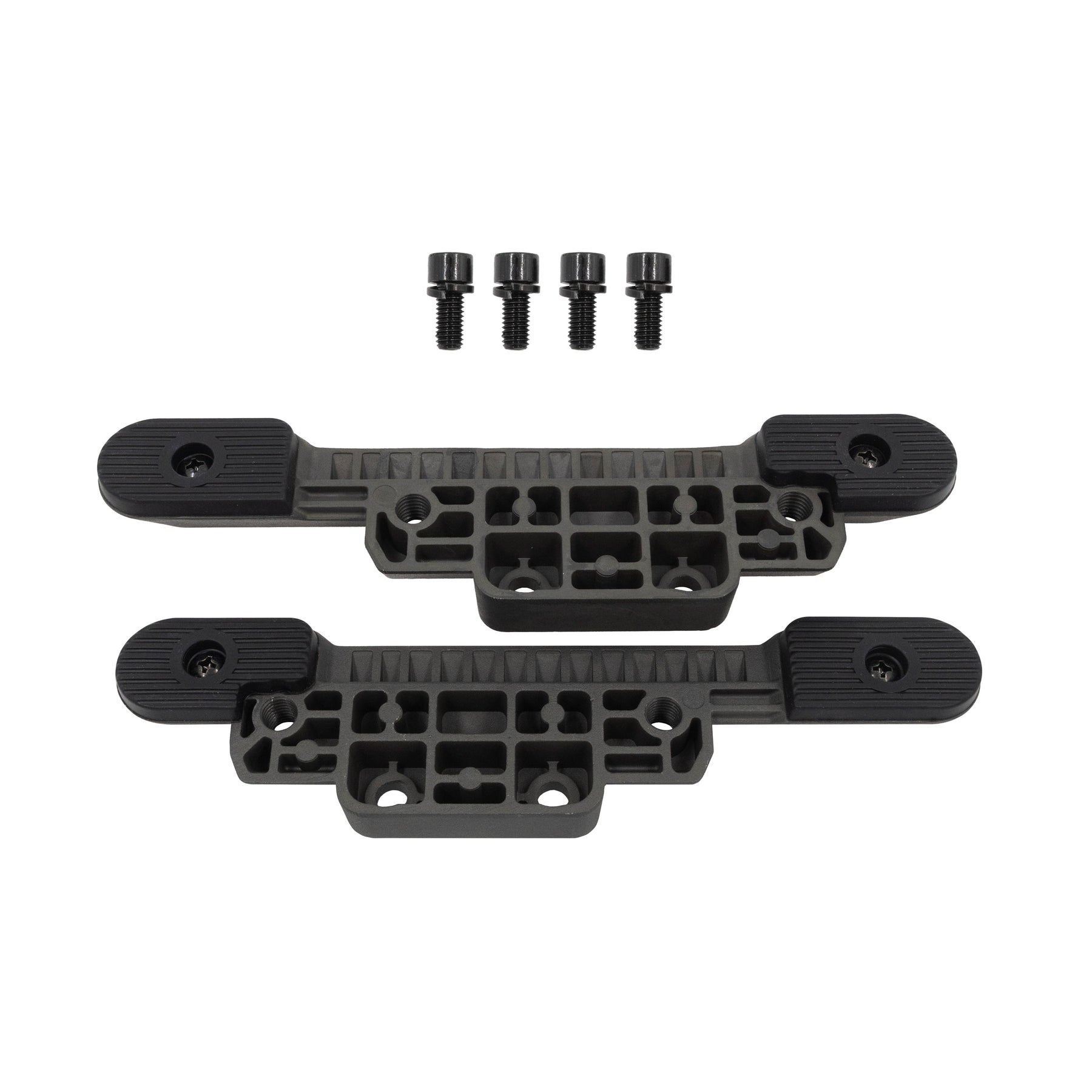 Kit supporti motore ACTIVE per idropulitrice 2.3 con due staffe sagomate e viti di montaggio, ideale per assorbire vibrazioni e fissare il motore