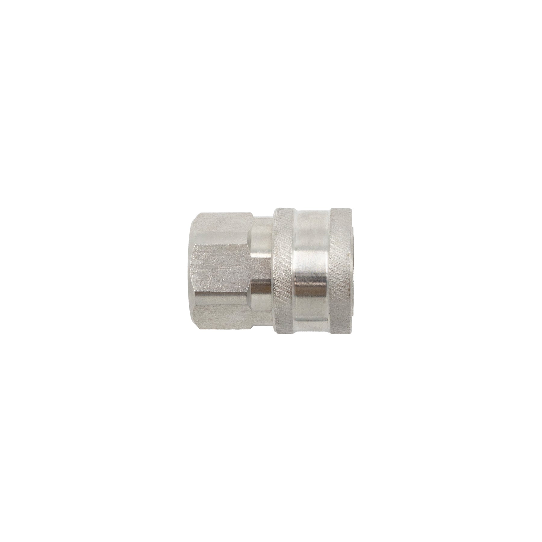 Primo piano dell'innesto rapido femmina 3/8'' ACTIVE per avvolgitore a parete