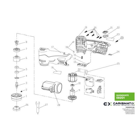 SHINEMATE EB201 - Ricambi
