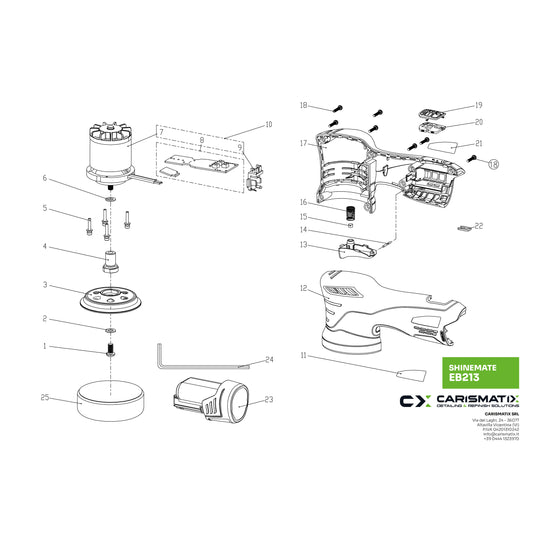 SHINEMATE EB213 - Ricambi