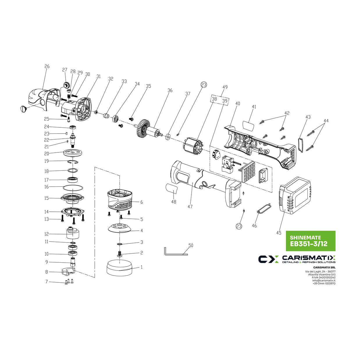 SHINEMATE EB351-3/12 - Ricambi