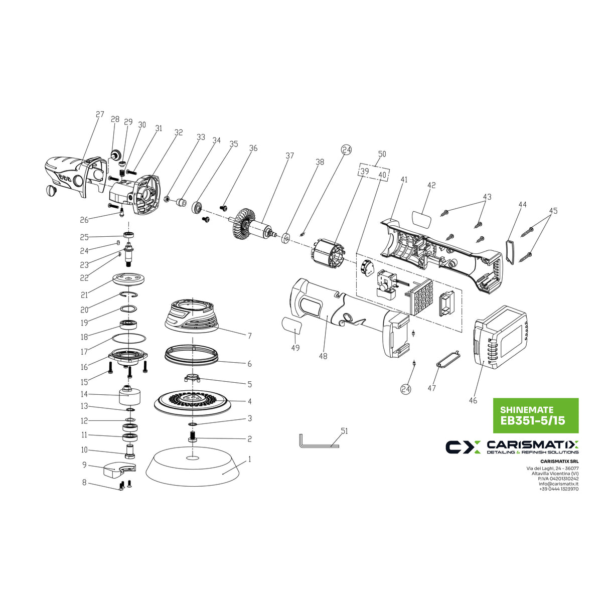 SHINEMATE EB351-5/15 - Ricambi
