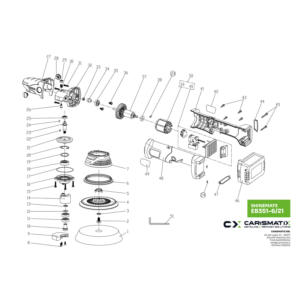 SHINEMATE EB351-6/21 - Ricambi