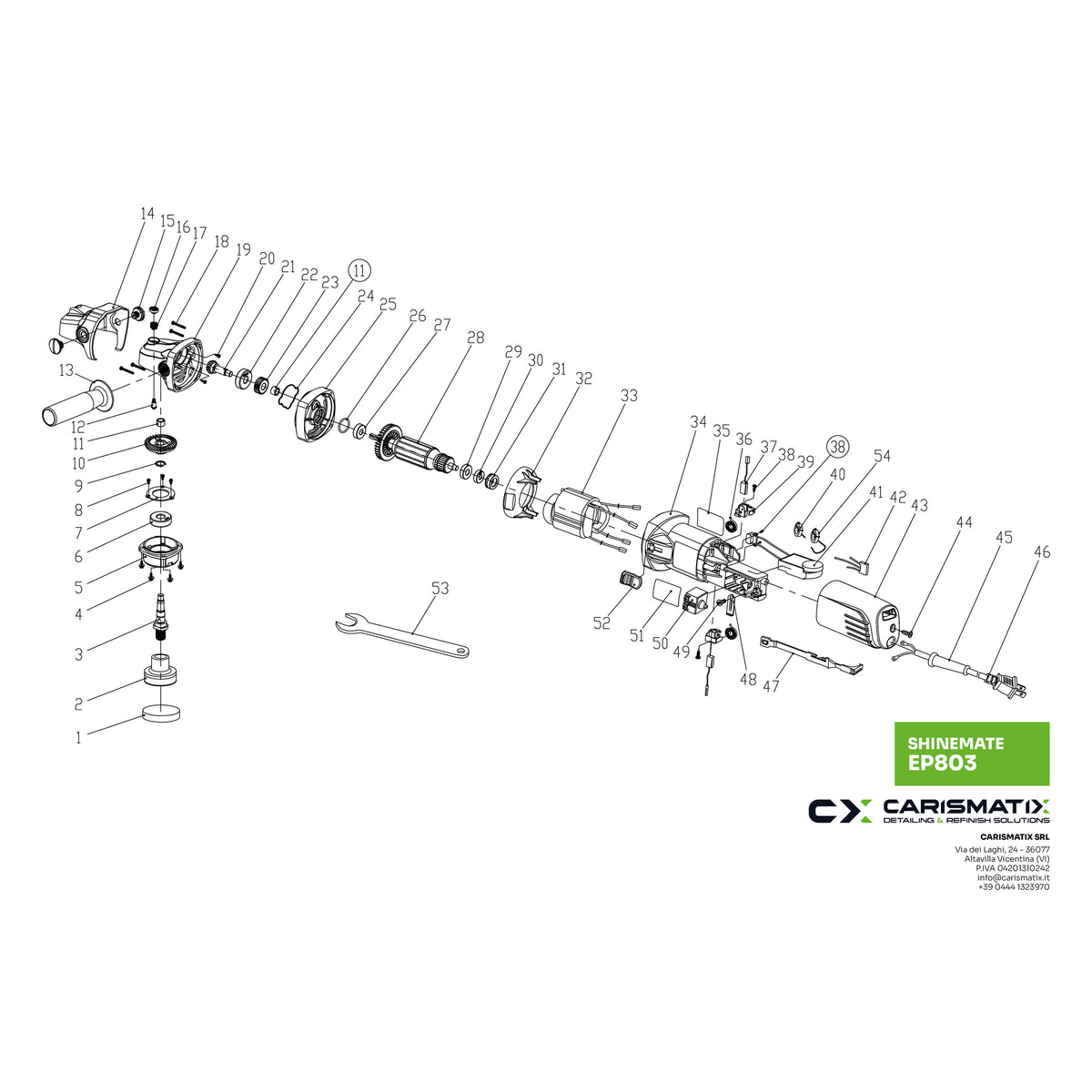SHINEMATE EP803 - Ricambi