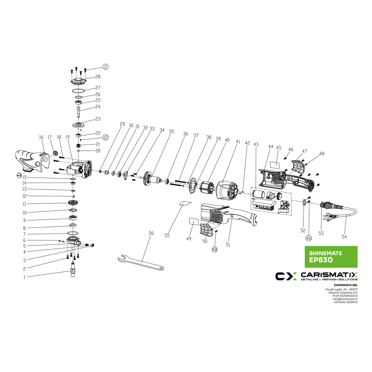 SHINEMATE EP830 - Ricambi