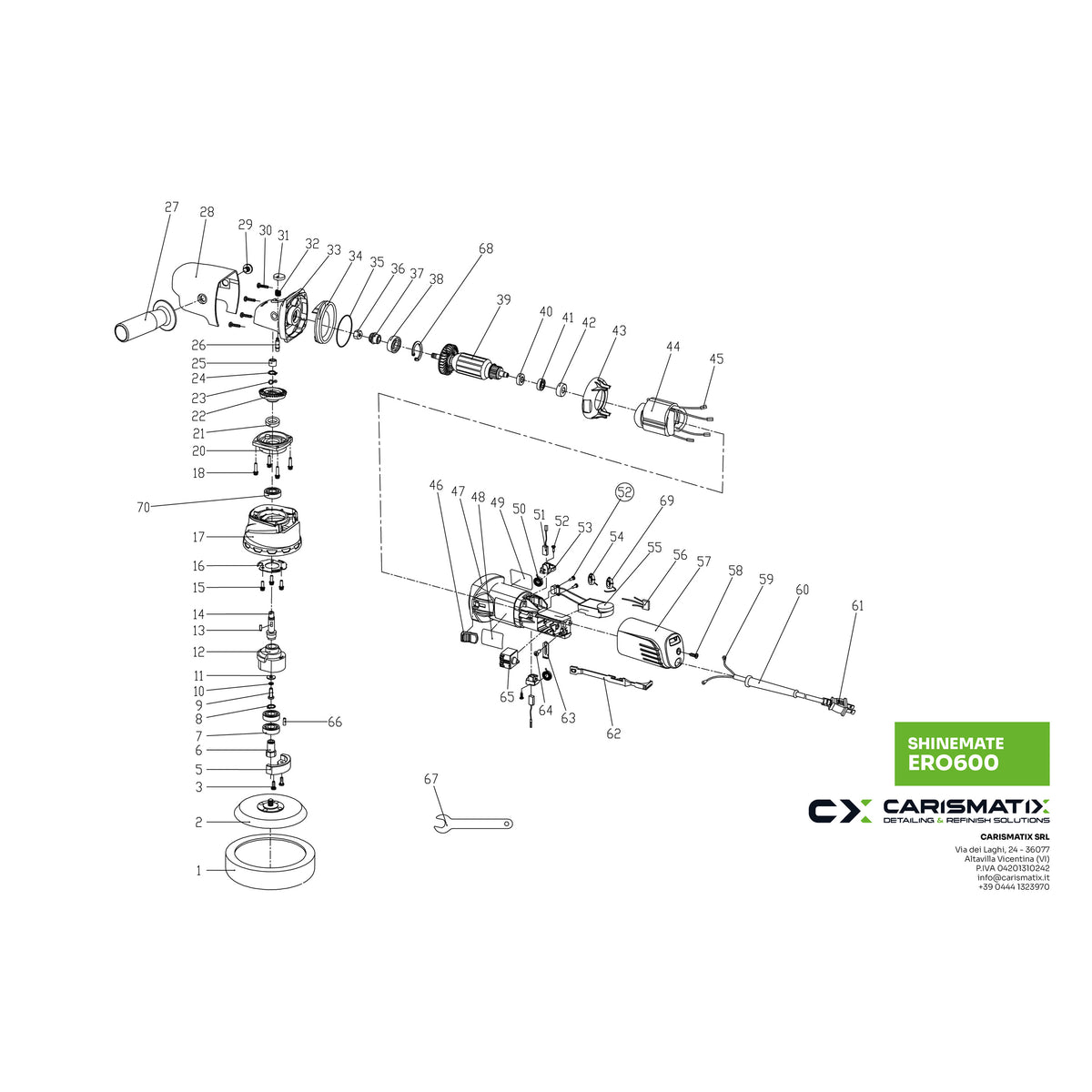SHINEMATE ERO600 G1 - Ricambi