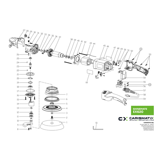 SHINEMATE EX620 - Ricambi