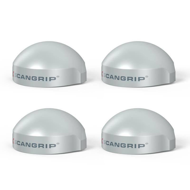 Set di quattro diffusori Small per lampade SCANGRIP, progettati per distribuire la luce in modo uniforme durante i lavori di precisione.