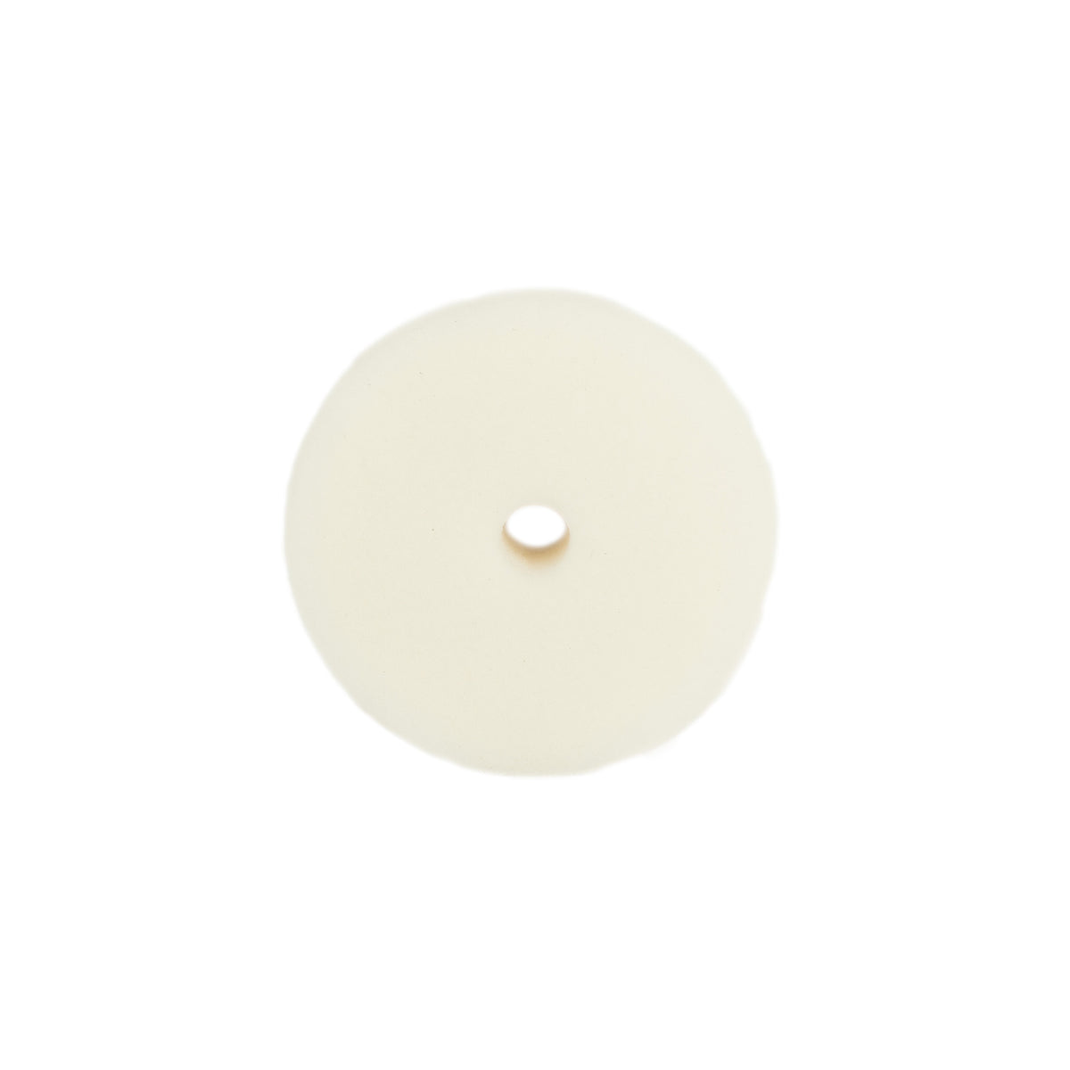 Tampone di lucidatura CARTEC bianco soft per lucidatrice rotorbitale, ideale per una finitura delicata e uniforme.