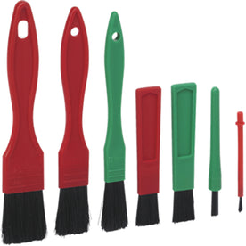 Set pennelli morbidi VIKAN 7 pezzi per pulizia dettagliata di superfici delicate e complesse.